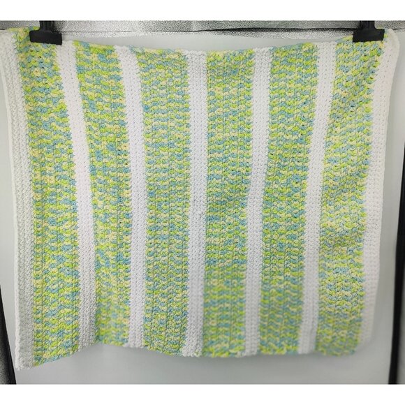 Crochet Baby Blanket Handmade Fuzzy Soft - Picture 2 of 4